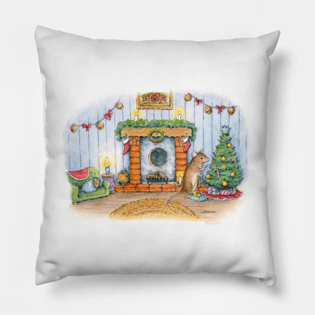 Merry ChristMouse Pillow by Simon-dell