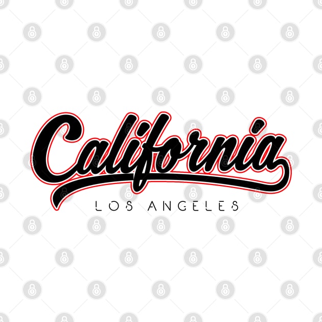 Los Angeles ~ California Retro Typography by EddieBalevo