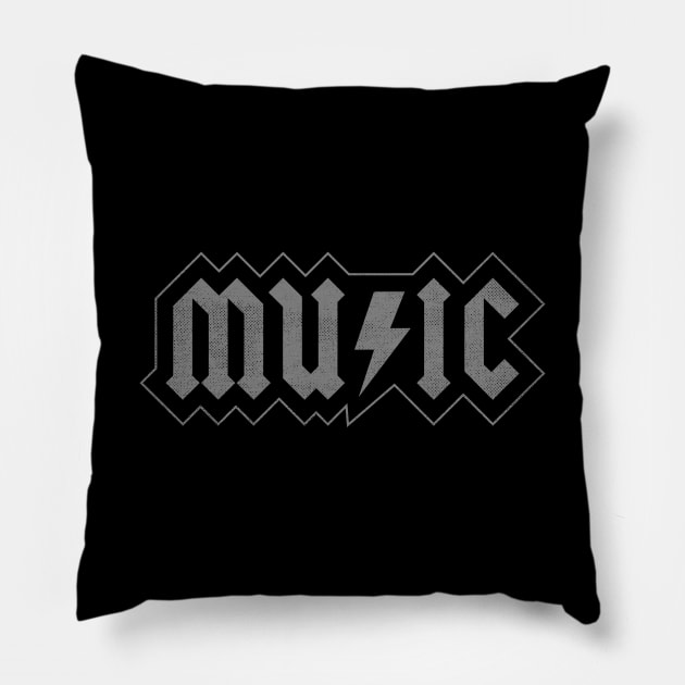 ACDC Music - Grey Pillow by vo_maria