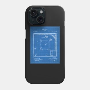 Baseball Patent - Sports Fan Softball Baseball Art - Blueprint Phone Case