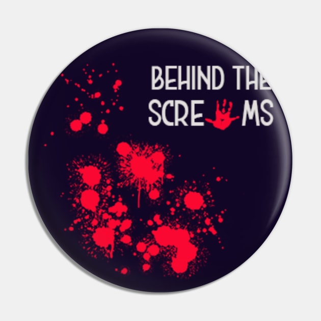 Title Logo Pin by Behind The Screams Podcast