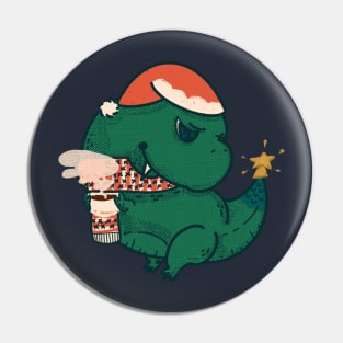 Christmas Tree Rex Pin