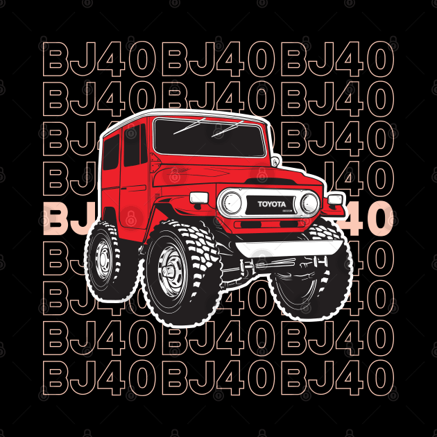 BJ40 Stacked in Red by Bulloch Speed Shop