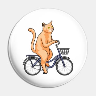 Cat with Bicycle Pin