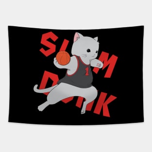 Basketball Cat Tapestry