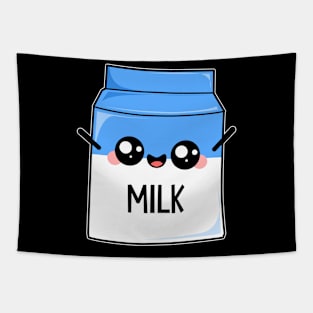 Cute Milk Packaging Tapestry