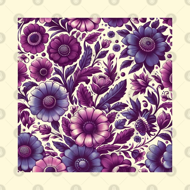 Purple Flowers by Jenni Arts