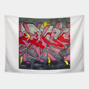 Graffiti Neck Gator Pink Red Yellow Urban Art Tapestry