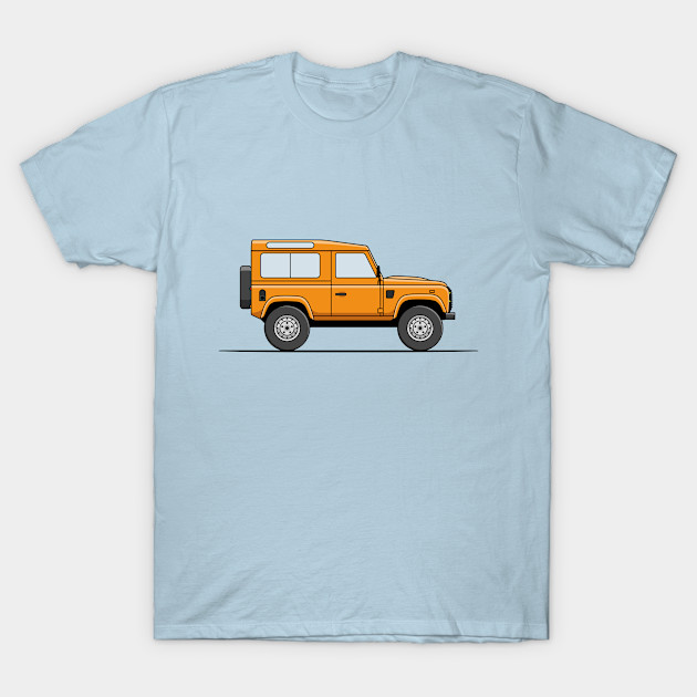 Disover Land Rover Defender - Orange - Land Rover Defender - T-Shirt