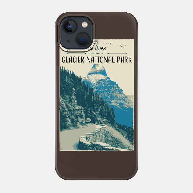 Glacier National Park - Going to the Sun Road - Glacier National Park - Phone Case