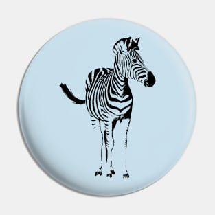 Zebra Full Figure | African Wildlife Pin