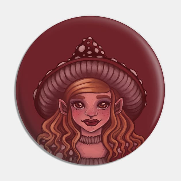 Amanita Witch Pin by AliceQuinn