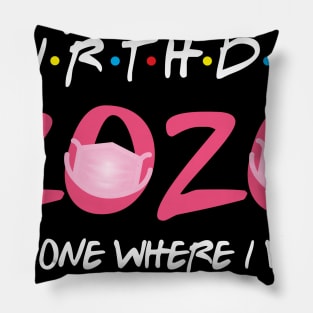 30th birthday 2020 the one where i was quarantined  funny bday gift Pillow