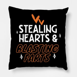 Stealing Hearts & Blasting Farts Pillow