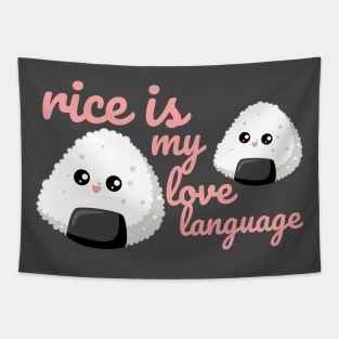 rice is my love language Tapestry