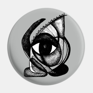 "I see you" - African Symbolic Surrealist Art Pin