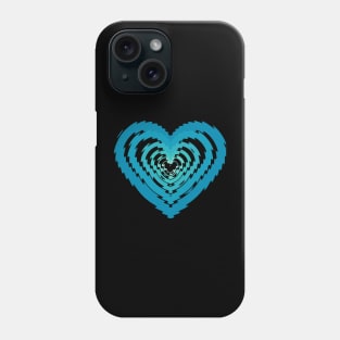 Underwater Blue Green Heart Pattern Phone Case