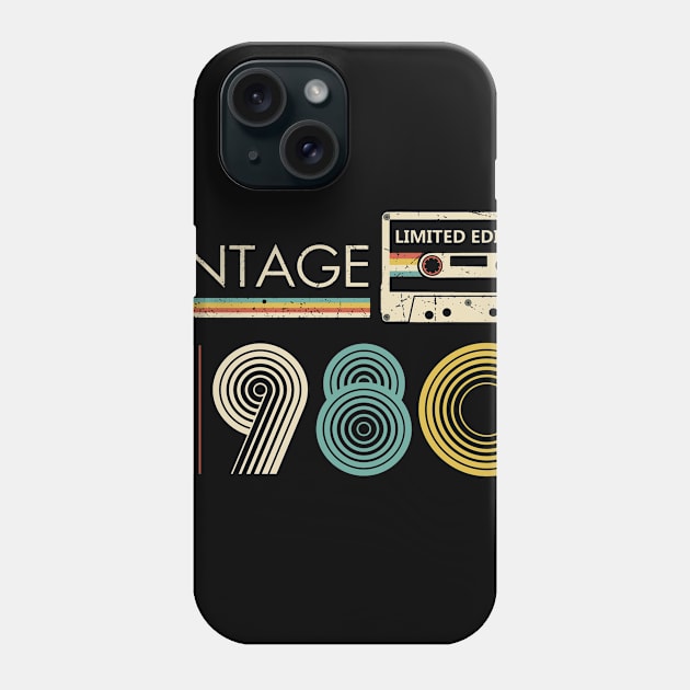 Vintage 1980 Limited Edition Cassette Phone Case by louismcfarland