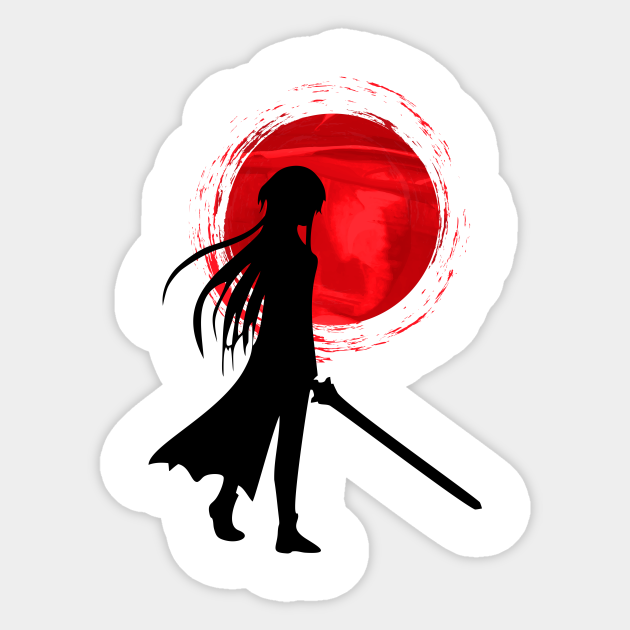 Lady Samurai Anime Sticker Teepublic