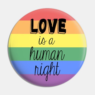 Love is a Human Right Pin