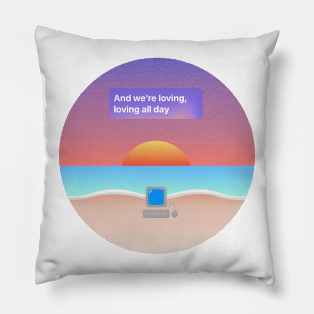 Loving Surfaces Pillow by mansinone3