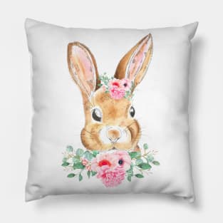 Floral bunny Pillow