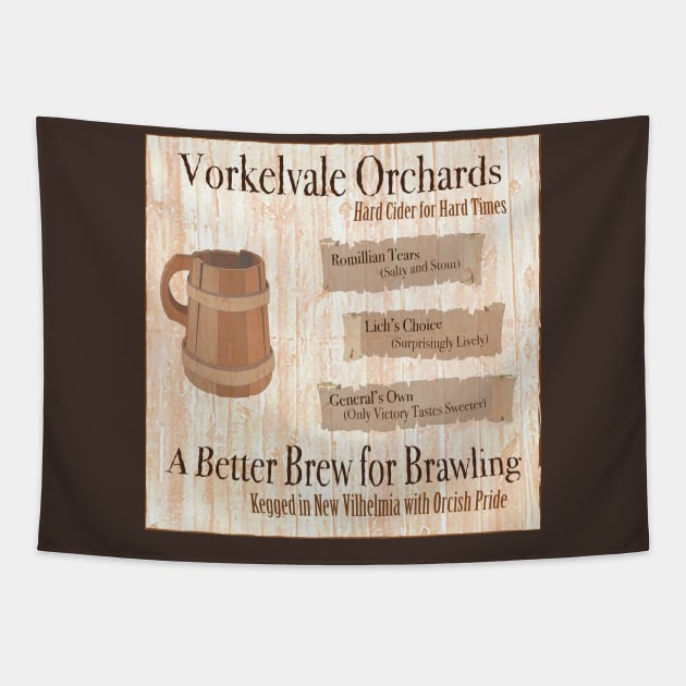 Vorkelvale Orchards Hard Cider Tapestry by lysa