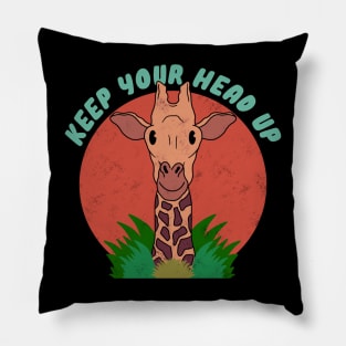 Keep Your Head Up Vintage Pillow