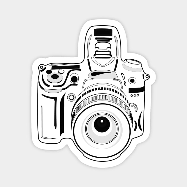 Black and White Camera Magnet by XOOXOO