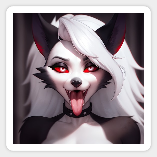 Helluva Boss Loona loona The Wolf (sfw) Classic - Helluva Boss Loona -  Sticker