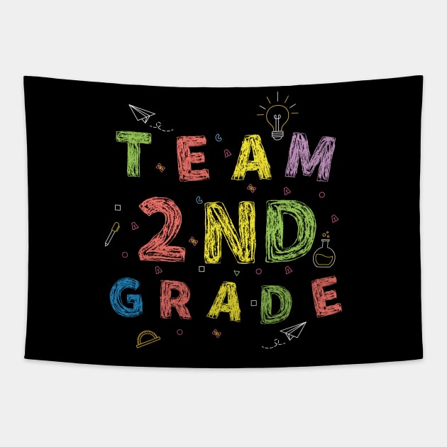 Team 2st Grade First Day of School Tapestry by Gaming champion