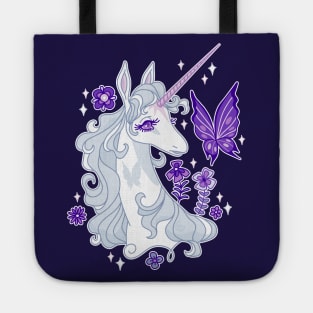 The Last Unicorn Portrait - Butterfly Whispers Tote