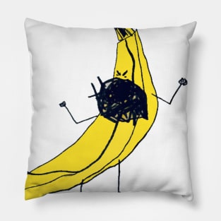 Angry Banana Pillow