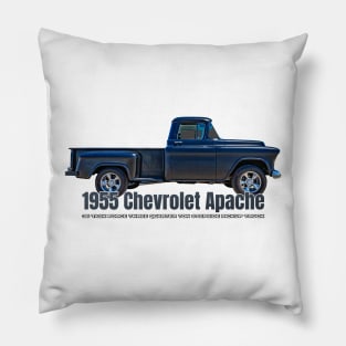 1955 Chevrolet Apache 36 Task Force Three Quarter Ton Stepside Pickup Truck Pillow