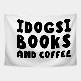 Dogs Books And Coffee Tapestry