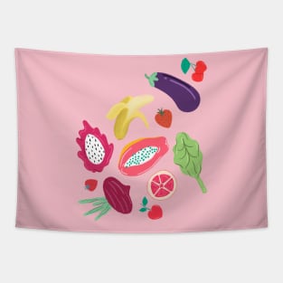 Fruit and Vegetables Tapestry