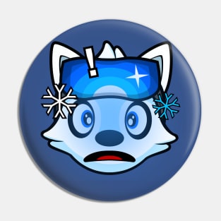 Shocked Skier Alaskan Malamute Brook Pin