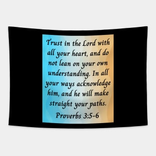 Bible Verse Proverbs 3:5-6 Tapestry