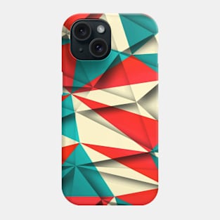 3d pastel chevron Phone Case