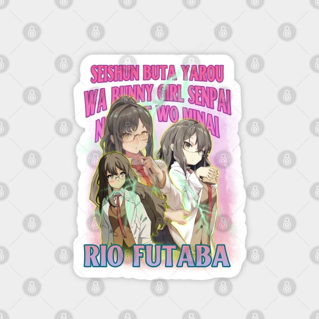 Bootleg Anime Rio Futaba Aobuta Magnet by clvndesign