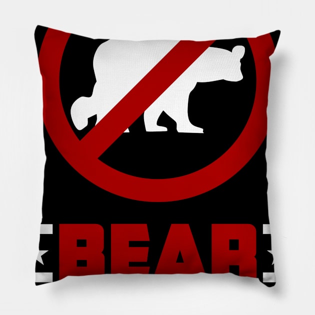Bear Patrol (White) Pillow by winstongambro