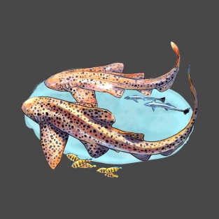 Leopard shark SCUBA T-Shirt