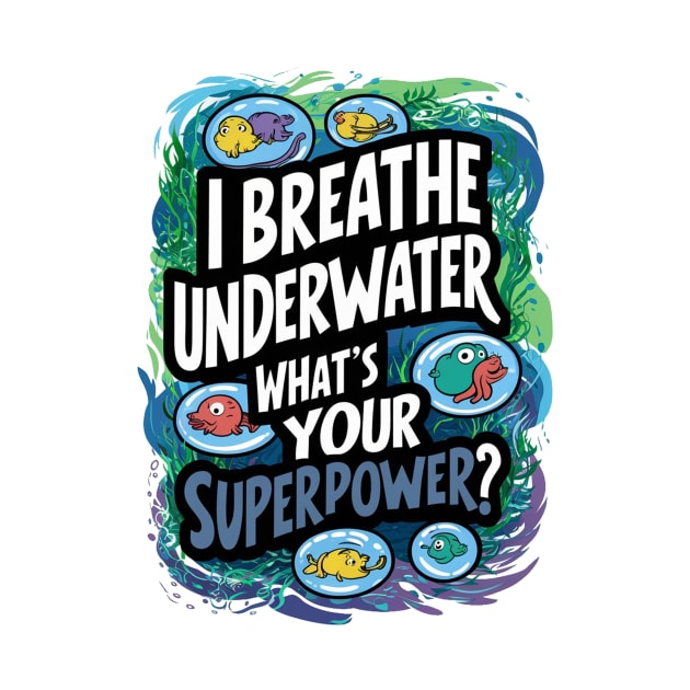 I Breathe Underwater What's Your Superpower by alby store