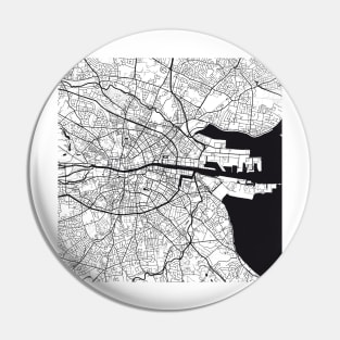 Dublin Map City Map Poster Black and White, USA Gift Printable, Modern Map Decor for Office Home Living Room, Map Art, Map Gifts Pin