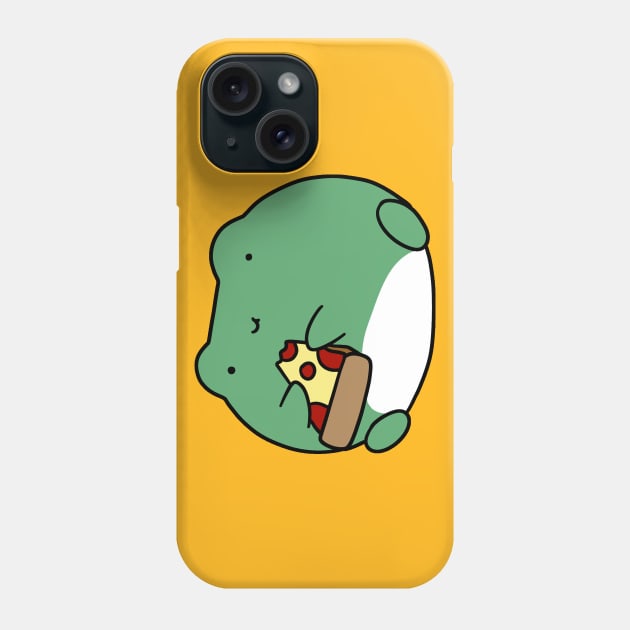 Frog Eating Pizza Phone Case by saradaboru