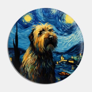 Beautiful Briard Night Pin