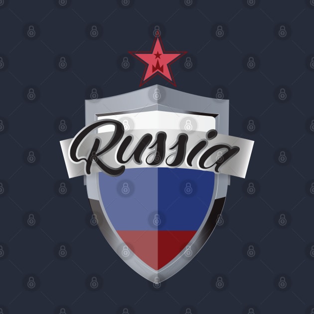 Russia Shield by CTShirts