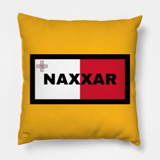 Naxxar City in Malta Flag Pillow