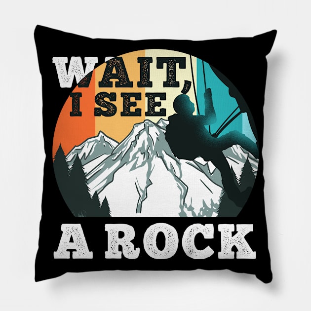 Rocks Geology Geologist Mineral Collector Retro Pillow by KAWAIITEE