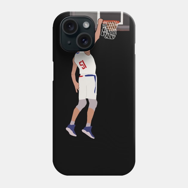 Boban Marjanovic Dunk - Los Angeles Clippers Phone Case by xavierjfong